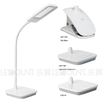 Lámpara de mesa de luz de panel LED con 3 pasos atenuación (LTB718P)